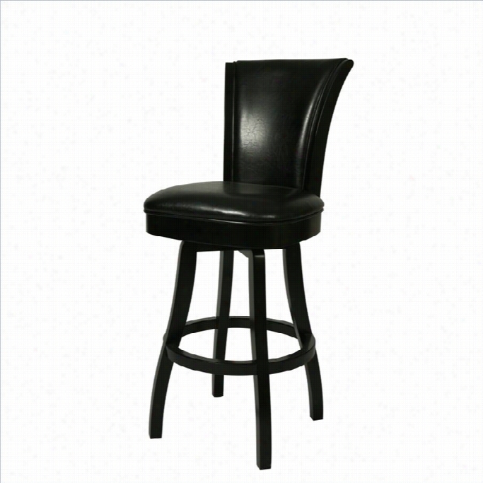 Paetel Furniture Glenwood 26 Swivel Ocunter Stool In Black