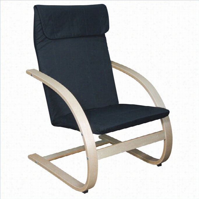 Regency Mia Rocking Chair In Natural And Black