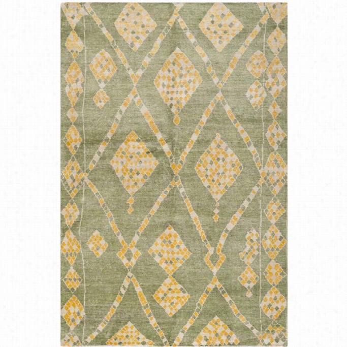 Safavieh Moroccan Green Contemporary Rug - 8' X 10'