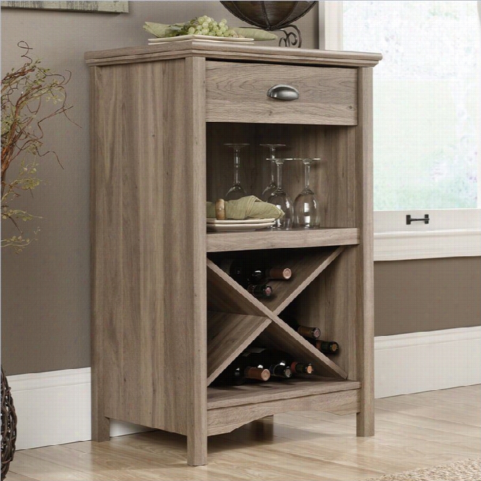 Sauder Harbor View Mul Ti Purpose Stand In Salt Oak