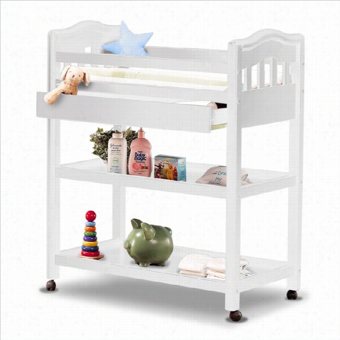 Sorelle Nicki Solid Pine Changing  Table In French  White