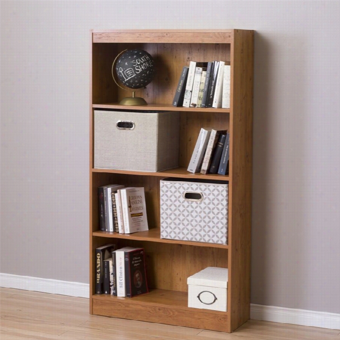 South Shore Axess 4 Shelf Bookcase In Countryp Ine