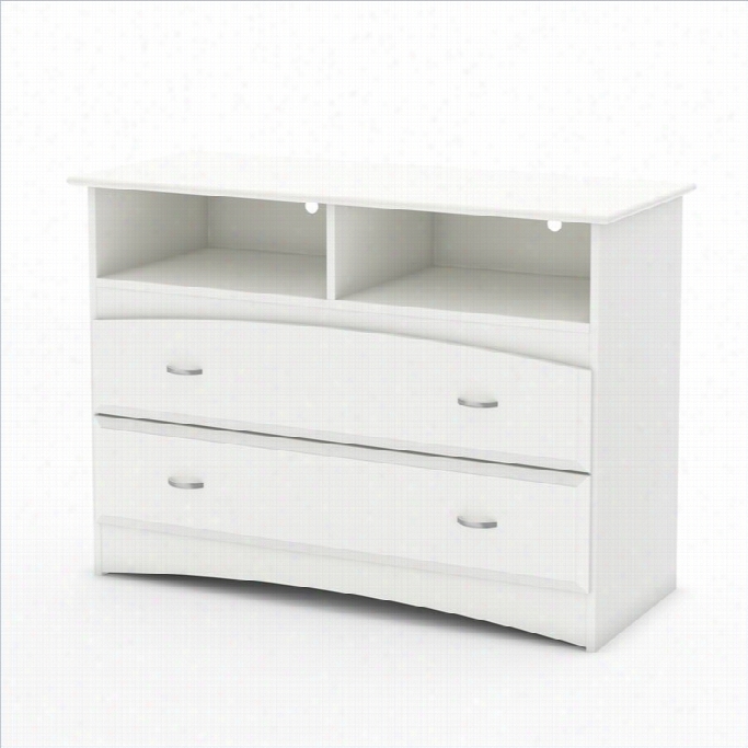 South Shore Imagine Tv Stand / Storage Unit In Pure White