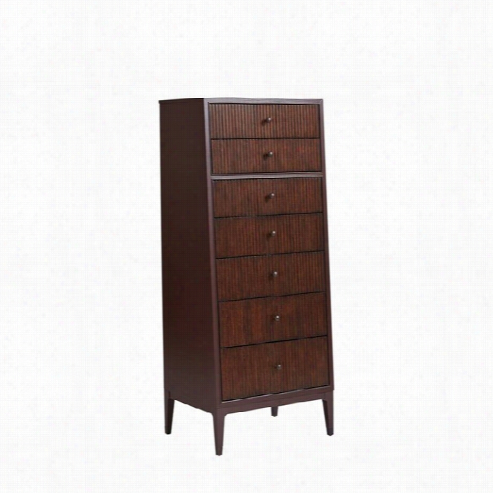 Stanley Villa Couture Serena 7 Drawer Chest In Pomegranate