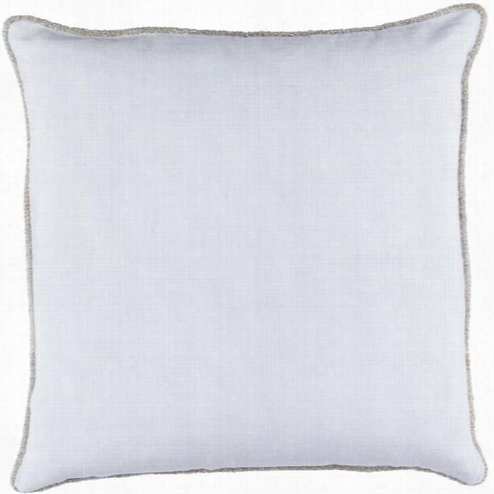 Surya Sasha Poly Foll 20 Square Pillow In Weather Blue