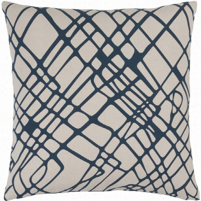 Surya Somerset Down Fill 18 Square Pillow In Nayv