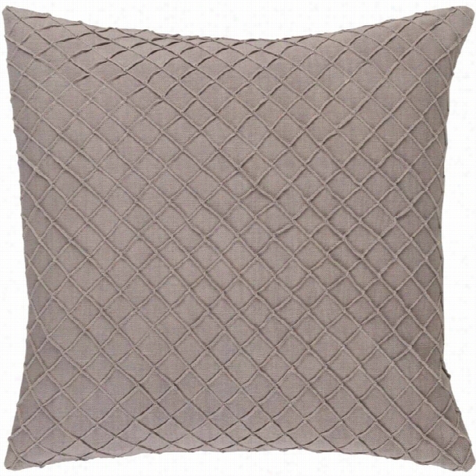 Surya Wright Po Ly Fill 22 Square Pillow In Ivory