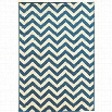 Linon Claremont 5' x 7' Rugs in Blue and Ivory
