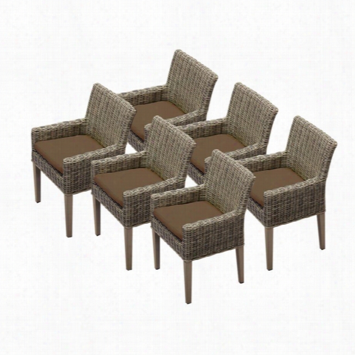 Tkc Cape Cod Wicker Pwtoi Aem Dining Chaairs In Occoa (set Of 6)