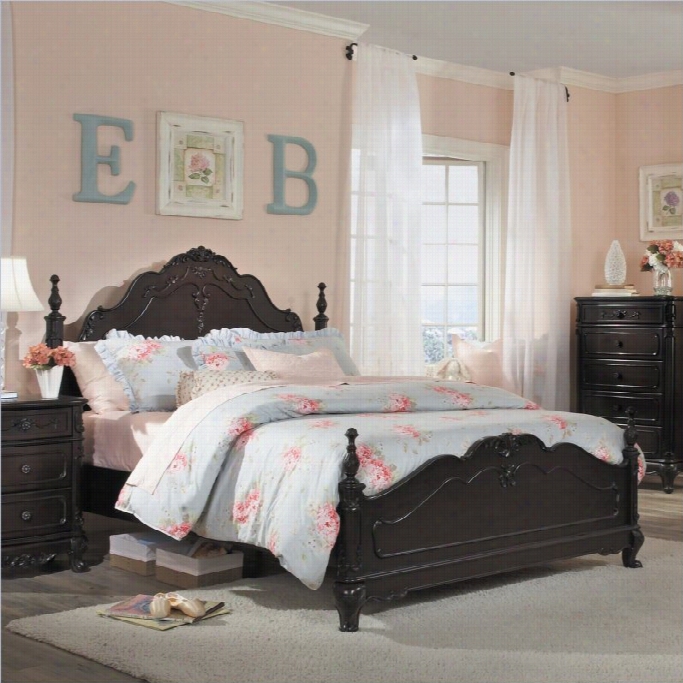 Trent Ome Cinderella Bed In Dark Cherry-twjn