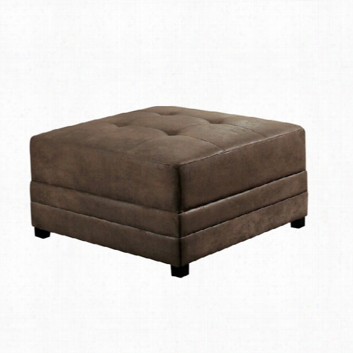 Abbyson Living Grayson Ottoman In Antique Brown