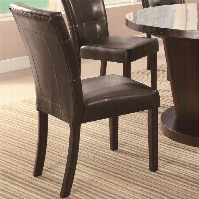 Coaster Milton Dining Chair With B Rownu Pholstery