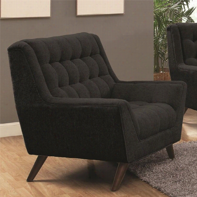 Coaster Natalia T Ufted Fabric Chair In Black
