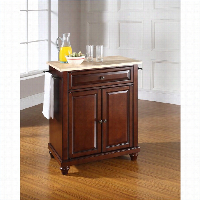 Crosley Movables Cambridge Natural Wlod Summit Mahogany Kitchen Island