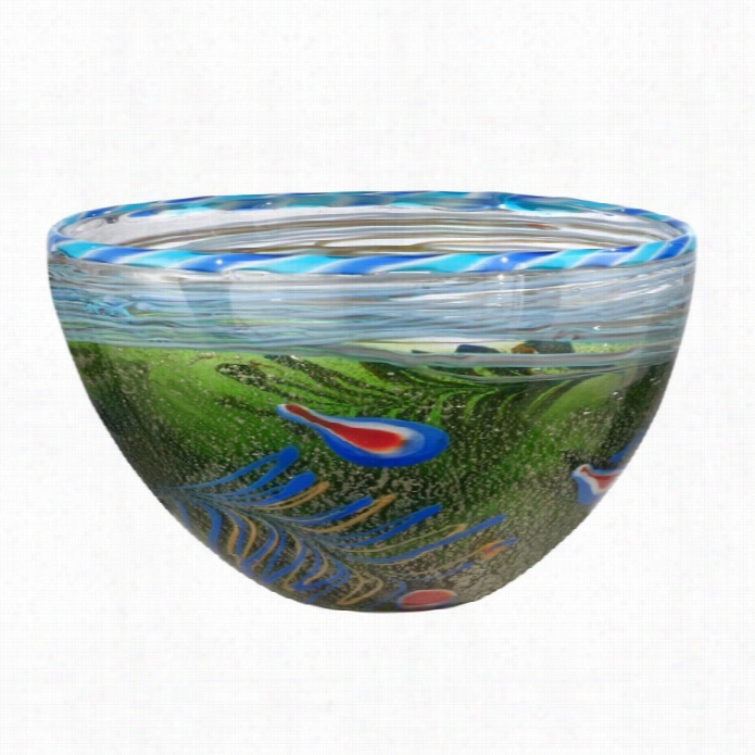 Dale Tiffany Moss And Feather Bowl