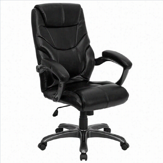 Flah Furniture High Backo Verstuffed Eexecutive Office Chair In Black