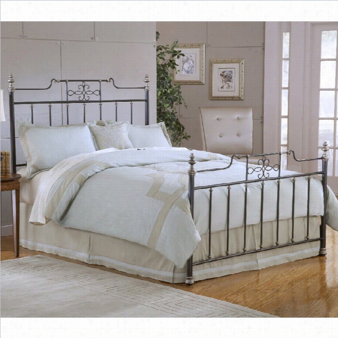 Hillsdale Amelia Bed In Frosted Blck-king