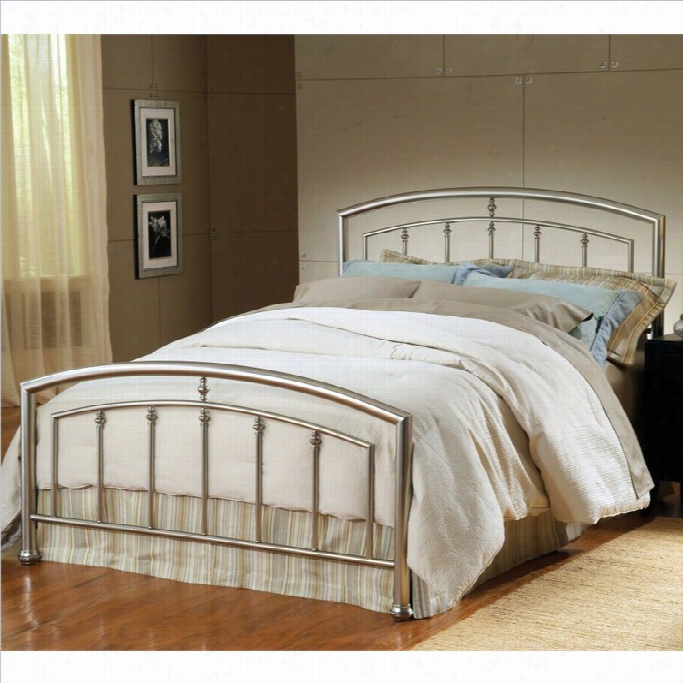 Hillsdalec Laudia Bed In Matte Nickel-full