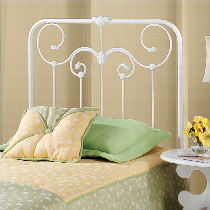 Hillsdale Lindsey Spindle Headboard In White-twin