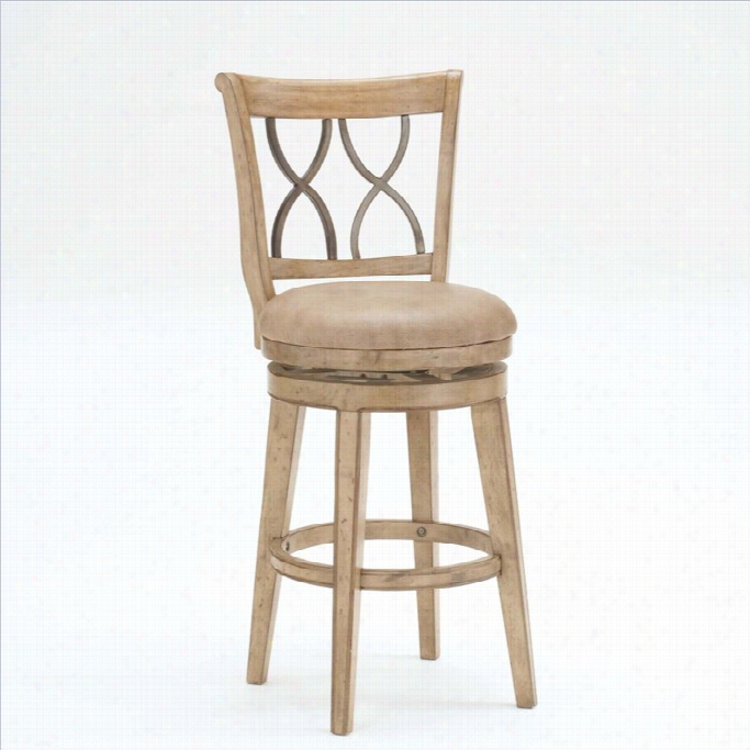 Hillsd Ale Reydon 30 Swivep Rail Stool In White Wash