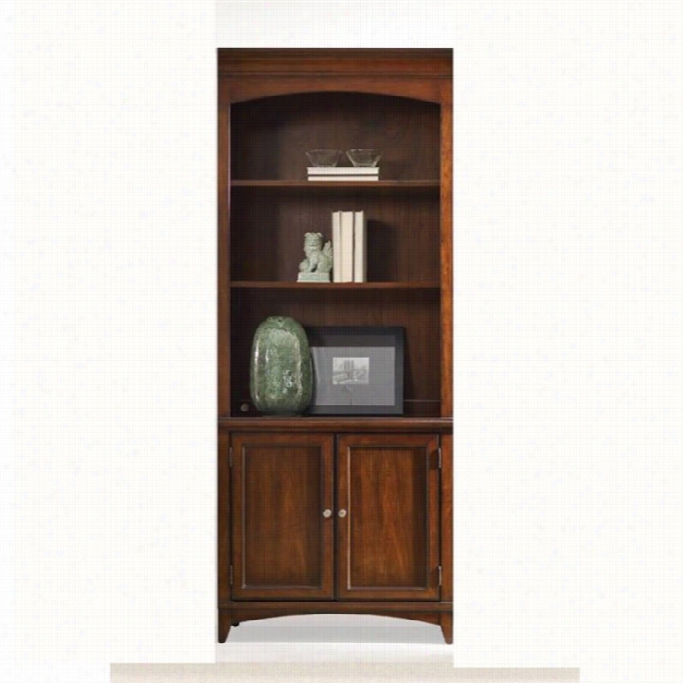 Hooker Furniture Latiude 2-door 3-shelf Bunching Bookcase  In Walnut