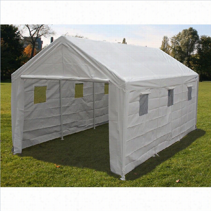 King Cnaopy 1' X 20' Hercules Snow Load Canopy In White