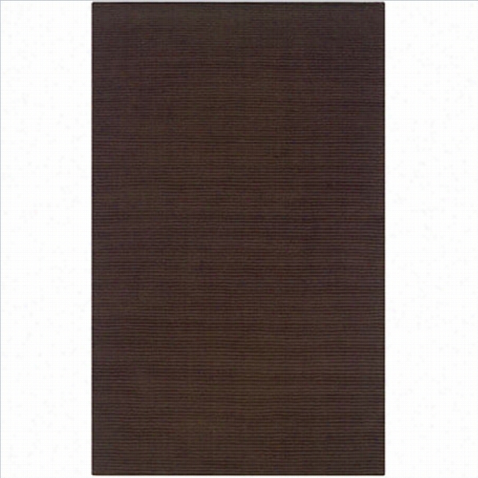 Linln Rugs Classc Rectangular Are A Rug In French Roast-1'10 X 2'01
