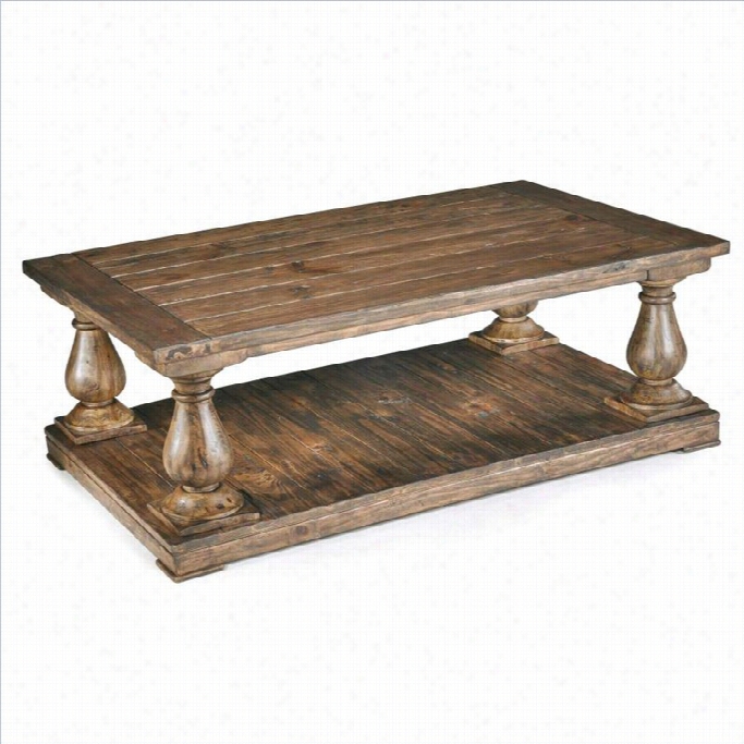 Magnussen Densbury Wood Rectangular Cocktail Table Innatural Pine Finish