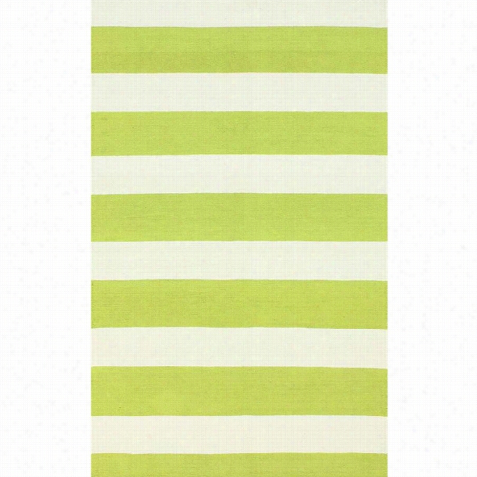 Nuloom 2' 6 X 10' Hand Hooked Striped Rug In Green