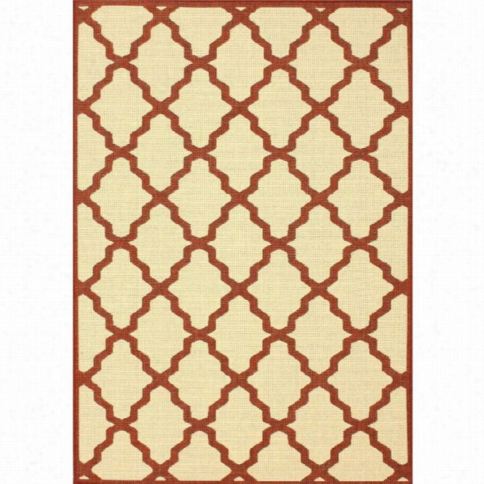 Nuloom 7' 10 X 10' 10 Gina Outdoor Moroccan Trellis Rug In Red