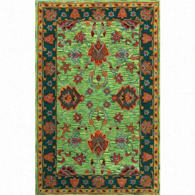 Nuloom 7'6 X 9'6 Hand Tufted Montesque Rug In Green