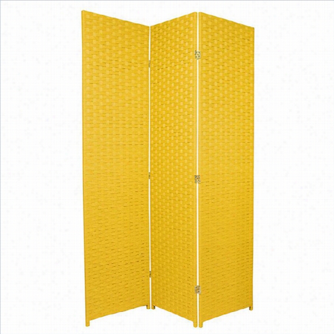 Oriental Furniture 6 ' Tall Room Divider In Goldenrod