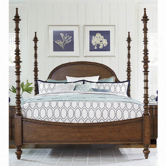 Paula Deen Home Dogwood Queeen Poster Bed In Low Tide