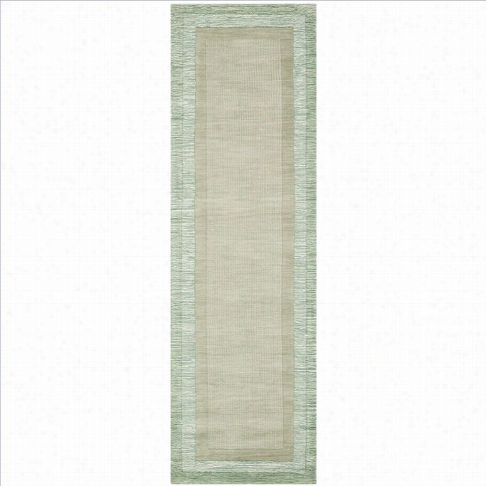 Safawieh Impressions Runner Rug In Green / Beige