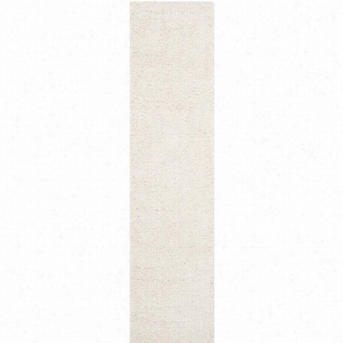 Safavieh Milan Shag Ivory Shag Rug - Runner 2' X 10'