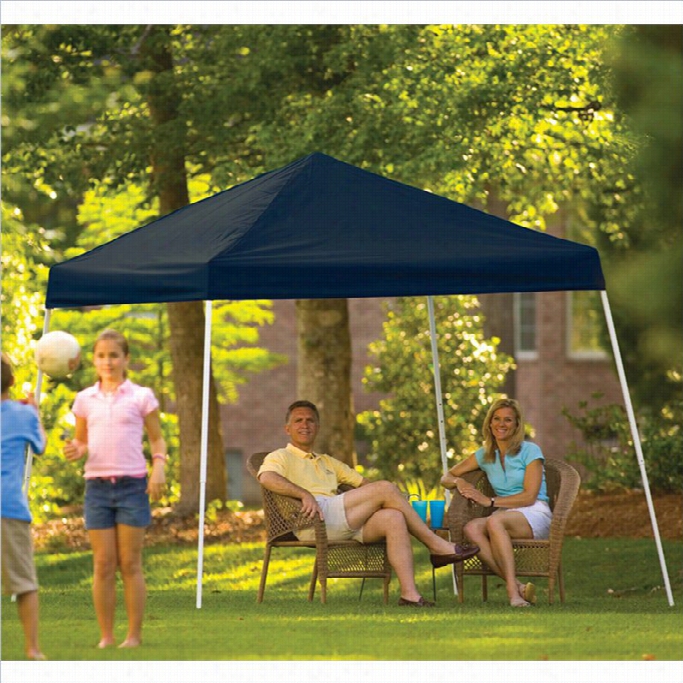 Shelterlogic 10'x10' Sport Pop-up Canopy Slope Leg With Cover In Black