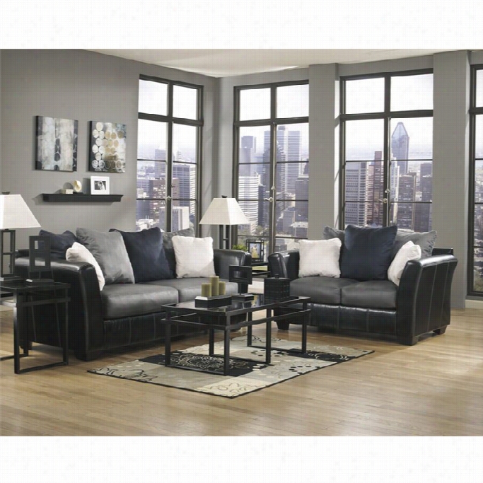 Signature Design By Shley Furniture Masoli 2 Piece Sofa Set In Cobblestone