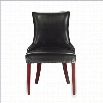 Safavieh Becca Leather Dining Chair in Black