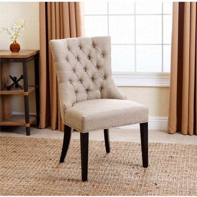 Abbyson Living Daphne Upholstered Dining Chair In Beigee