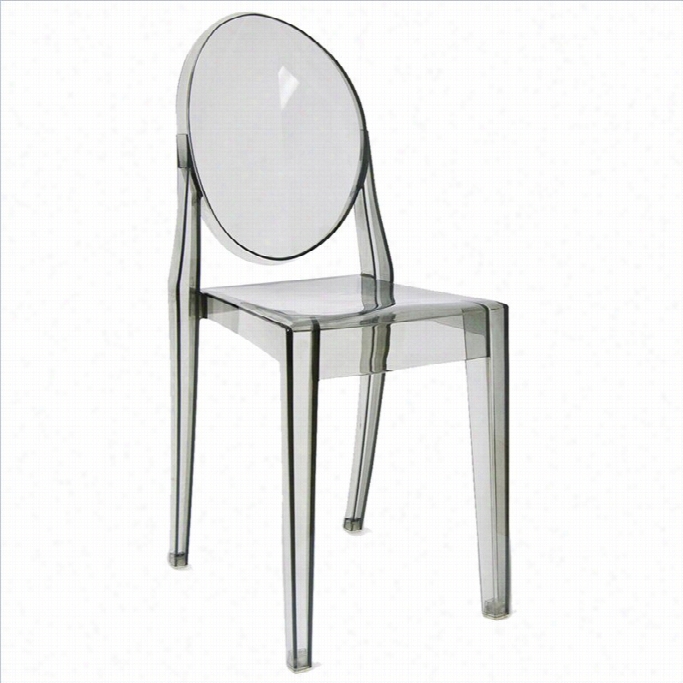 Aeon Furniture Specter Ining Chair In Translucent Smoke (set Of 2)
