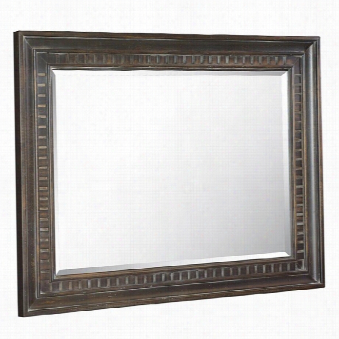 American  Drew Manchester Court Landcape Mirror In Brown