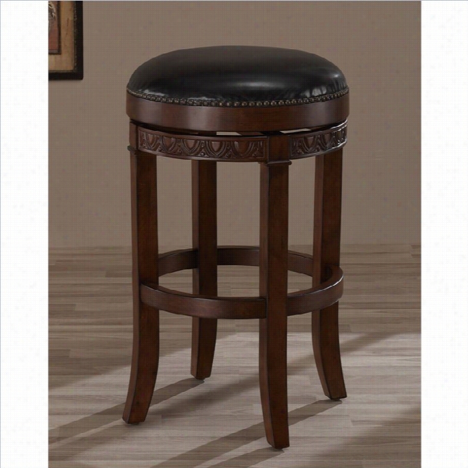 American Heritage Portofino Barr Stool In Suede-26 Inch