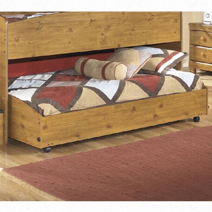Ashley  Stages Wood Twin Lower Loft Caster Bed In Brown