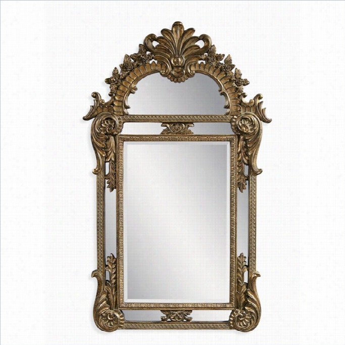 Bassett Mirror Valen Cia Wall Mirror In Antique Gold