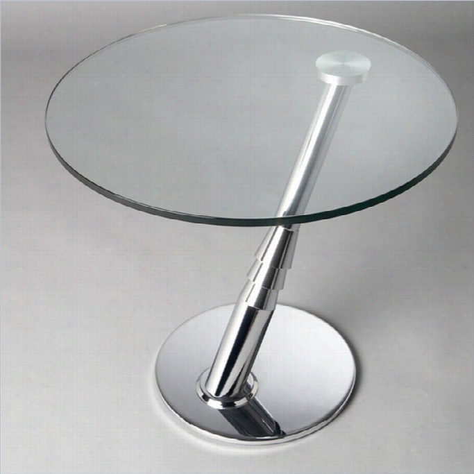 Chnitaly Angle Arm Lamp Table In Clear And  Chrome