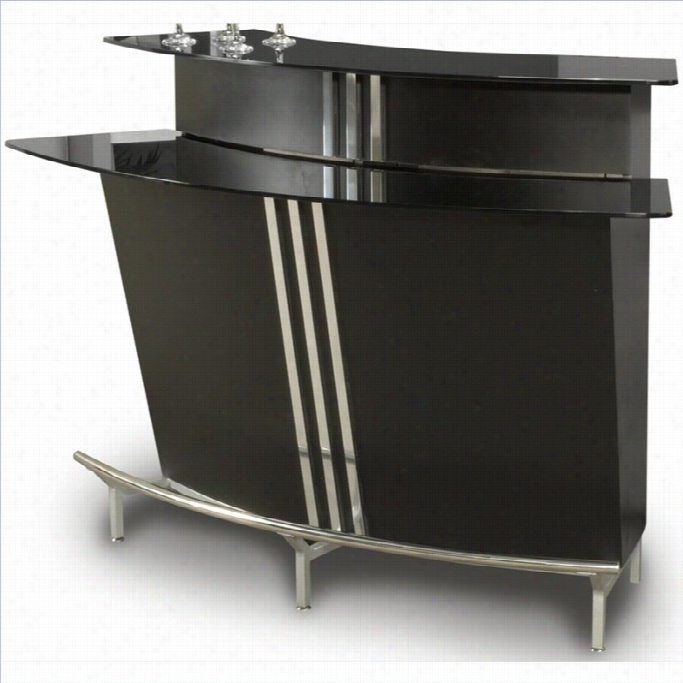 Chintaly Broadway Home Bar In Black