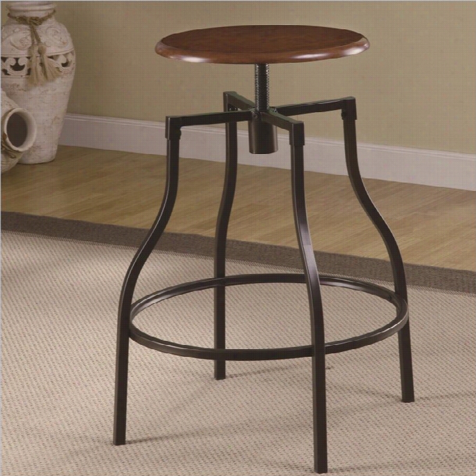 Coaster Casual 24 To 30 Adjustable Bar Stool