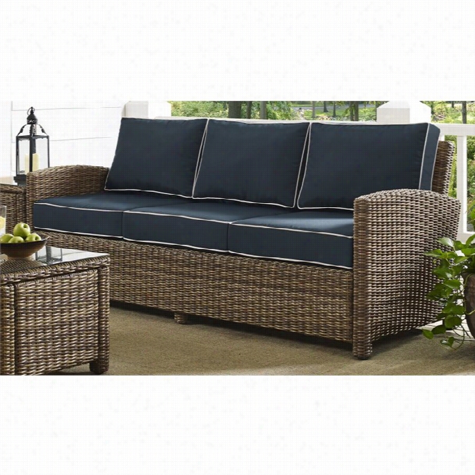 Crosley Bradenton Outddoor Sofa In Navy