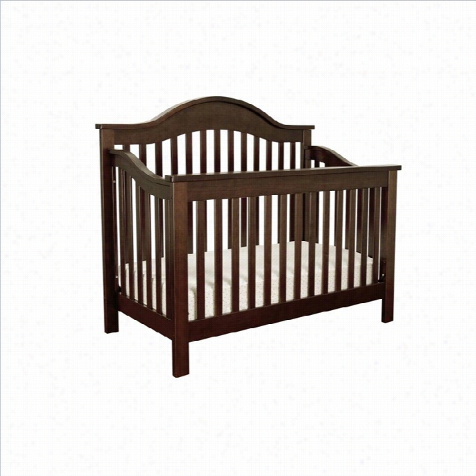 Davinci Jayden 4-in-1 Convertible Crib In Espresso With  Crib Mmattress