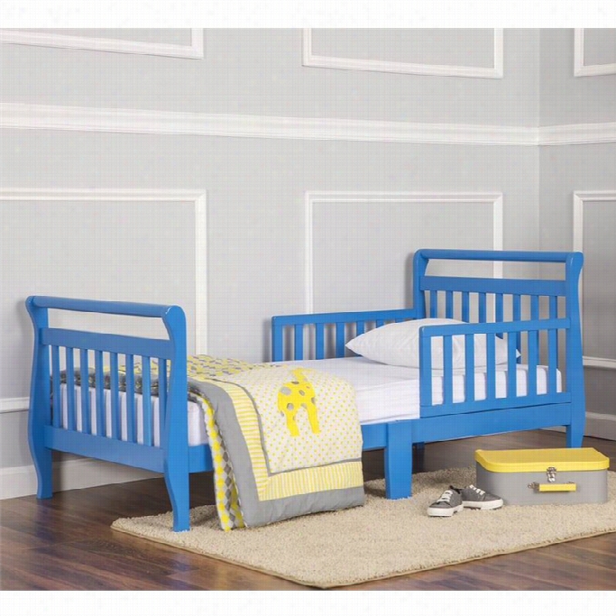 Dream On Me Sleigh Toddl Er Bed In Wave Blue